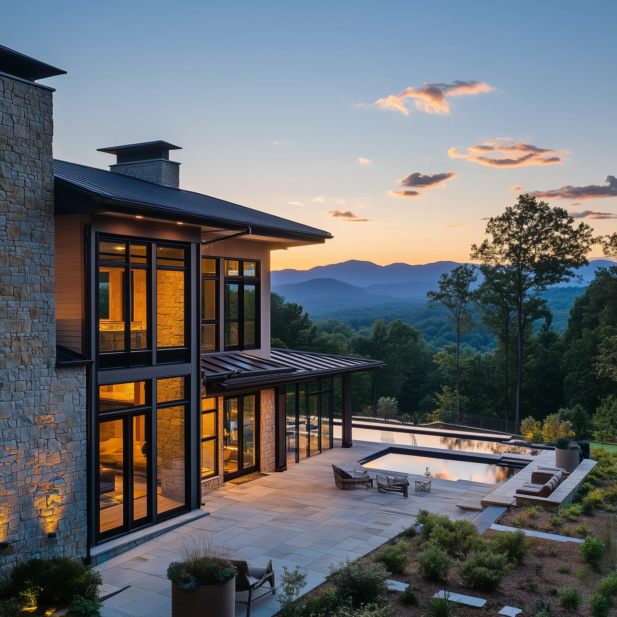 A custom home in Brevard, NC