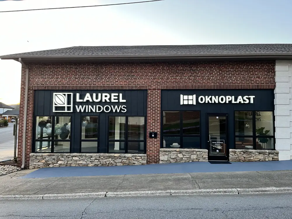 Photo of our Brevard, NC showroom exterior.