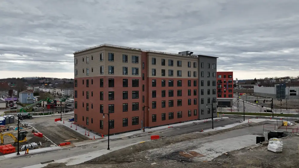 Exterior of commercial building